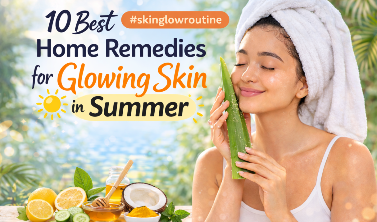 10 Best Home Remedies for Glowing Skin in Summer