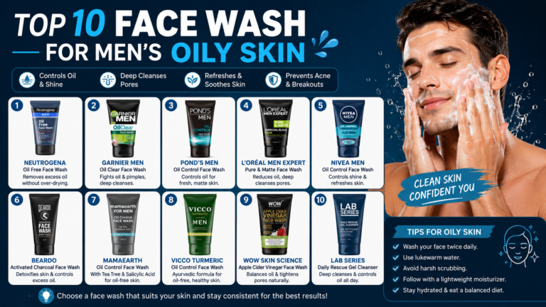 Top 10 Face Wash for Men’s Oily Skin – Best Picks 2026