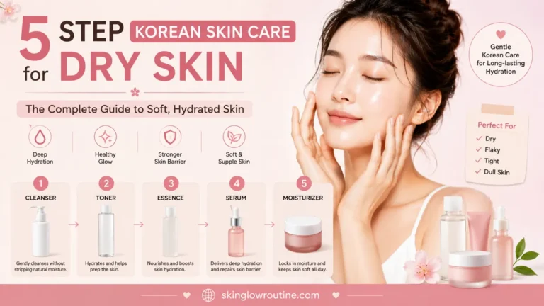 5 Step Korean Skin Care for Dry Skin: The Complete Guide to Soft, Hydrated Skin