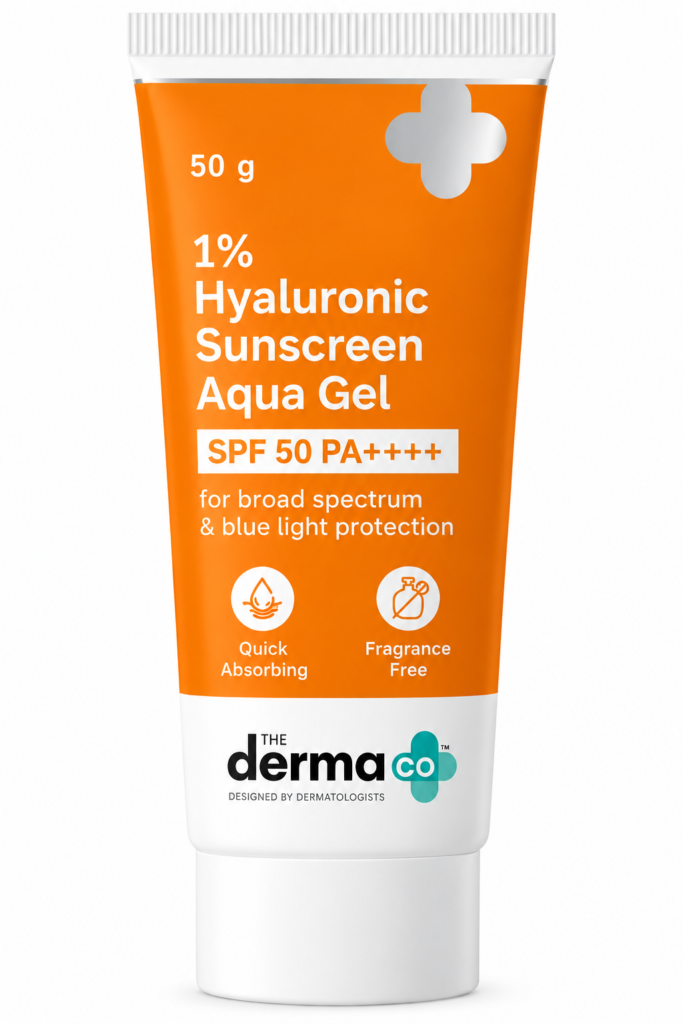 The Derma Co 1% Hyaluronic Sunscreen Aqua Gel