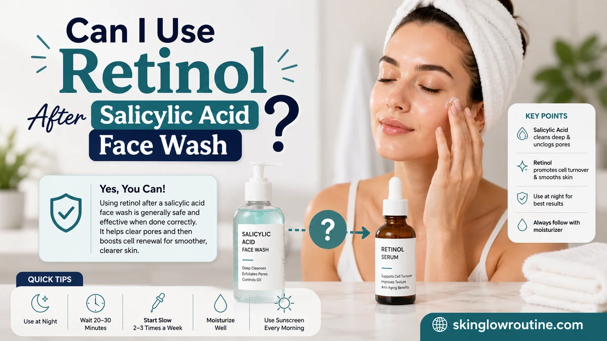 Can I Use Retinol After Salicylic Acid Face Wash?